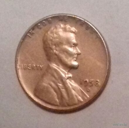 1 цент, США 1958 D