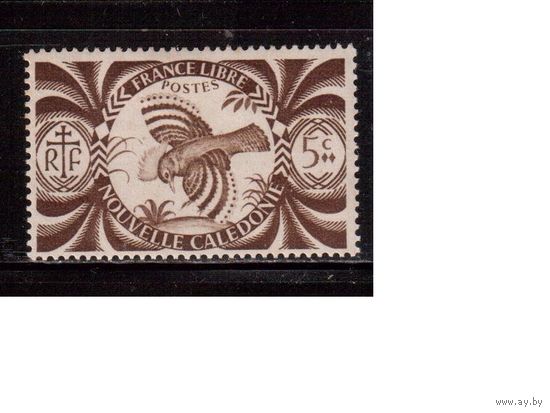Новая Каледония-1942, Французские колонии,(Мих.272) *, Стандарт, Фауна, Птица Кагу