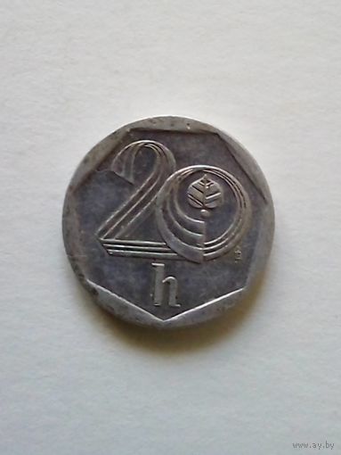 Чехия.20 геллеров1998 г.