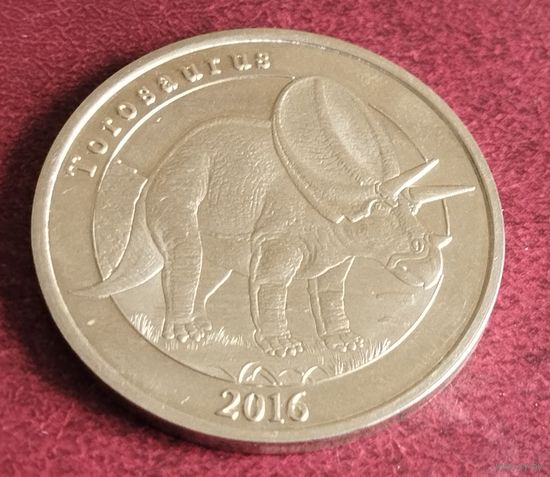 Майотта, 1 франк 2016 год. Торозавр.