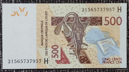 500 франков 2021 (образца 2012) - Нигер (Н) - UNC