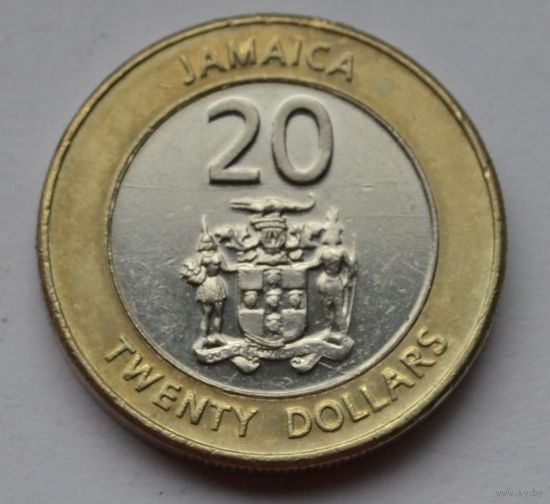 Ямайка, 20 долларов 2008 г.