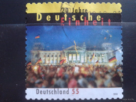 Германия 2010 20 лет германского единства Михель-1,0 евро гаш