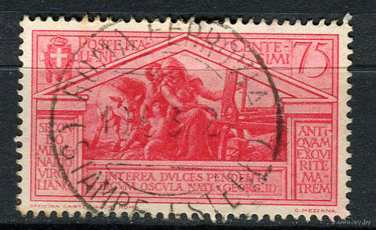 Королевство Италия - 1930 - Мать и дети 75C - [Mi.350] - 1 марка. Гашеная.  (Лот 105Ai)