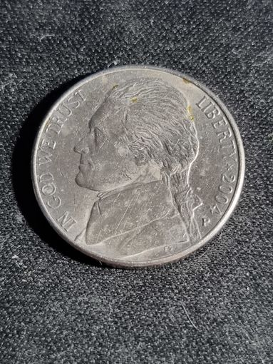 США 5 центов  2004 P