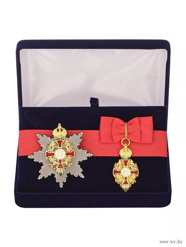 Комплект Знак и звезда ордена Франца Иосифа - Австро-Венгрия в подарочном футляре