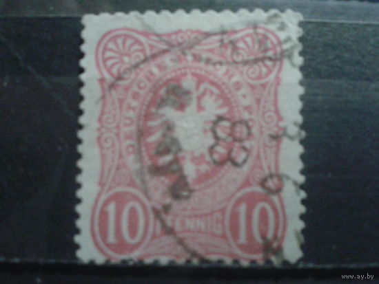 Германия 1880 Стандарт, герб 10 пф Михель-2,0 евро гаш