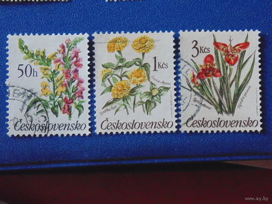 Чехословакия 1990 г. Цветы.