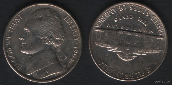 США km192A 5 центов 1994 год (P) kmA192.2 (f0