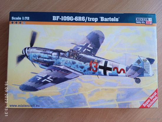 1/72 Мессершмитт Bf-109 G6-R6 Trop Bartels (Mister Hobby)