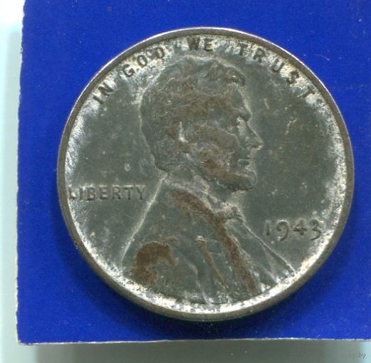США 1 цент 1943 , Стальной цент