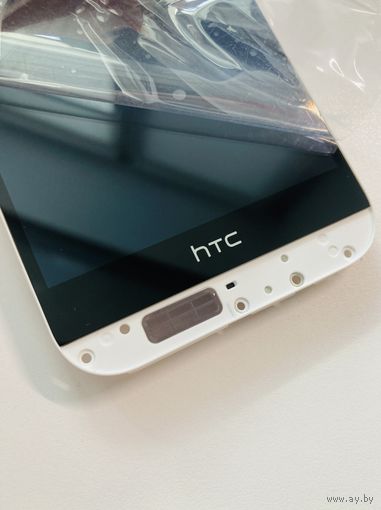 HTC One M8 Dual Sim дисплей в сборе с тачскрином и рамкой крепления (цвет - white). Оригинал.
