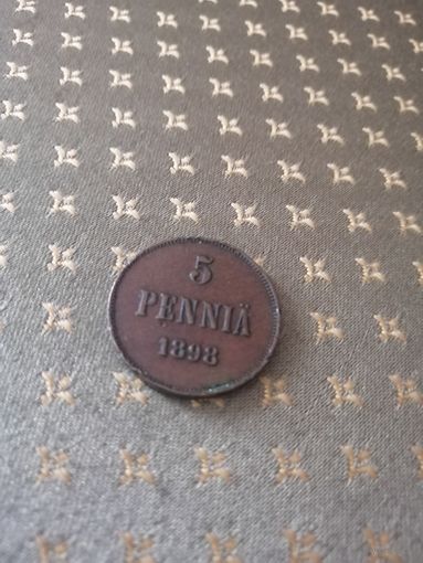 5 пенни 1898