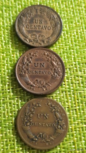 Перу 1 сентаво 1933 г (  самый малый тираж 275 тыс. надпись сентаво ровно )