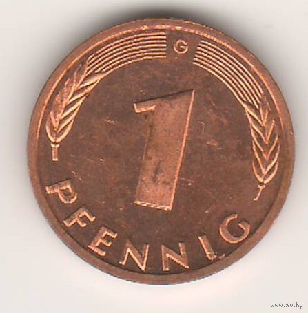 Германия, 1 pfennig 1995