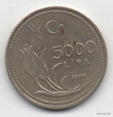 5000 лир 1994 Турция