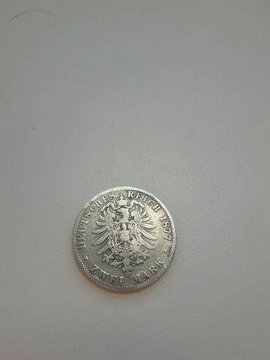 ПРУССИЯ 2 марки 1877 год