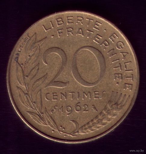 20 сантимов 1962 год Франция