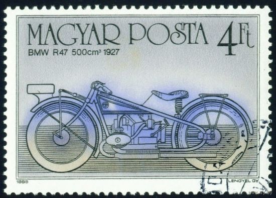 100 лет мотоциклу Венгрия 1985 год 1 марка