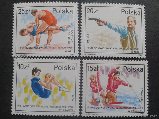 Польша 1987 спорт полная серия