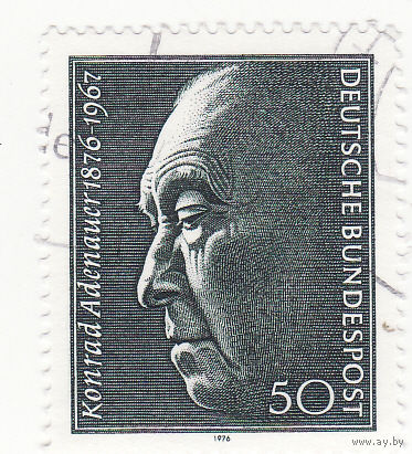 Столетие со дня рождения доктора Конрада Аденауэра (1876-1967) 1976 год