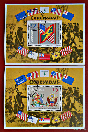 Гренада 1975 г., флаги и гербы