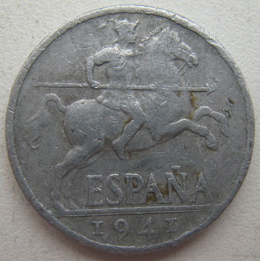 Испания 10 сентимо 1941 г.