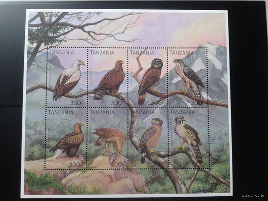 Танзания 1996  Птицы, м/лист, Михелшь 12 евро