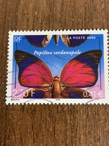 Франция 2000. Бабочки. Papillon Sardanapale. Полная серия