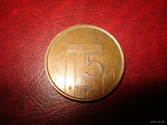 5 центов 1992 год Нидерланды