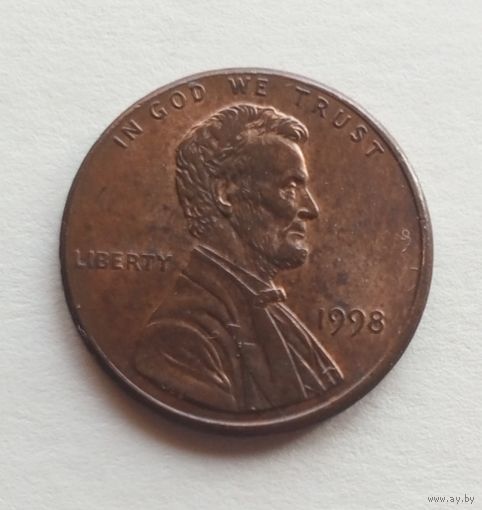 США. 1 цент 1998 г. "D"