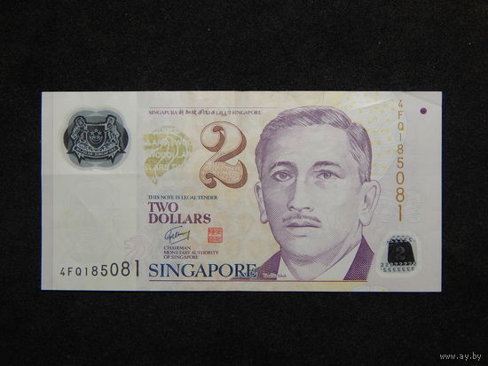 Сингапур 2 доллара 2011г.(полимер)