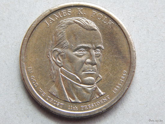 США 1 доллар 2009г.Джеймс К.Полк (11-ый президент).