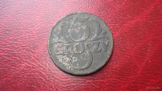 5 грошей 1938 год Польша