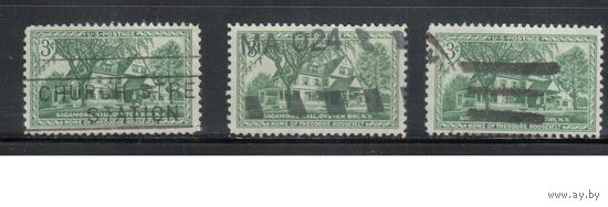 США-1953, (Мих.643), гаш. , Дом Рузвельта(одиночка),цена за 1 м на выбор