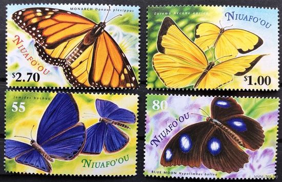 2000 Ниуафоу 367-370 Бабочки 8,50 евро