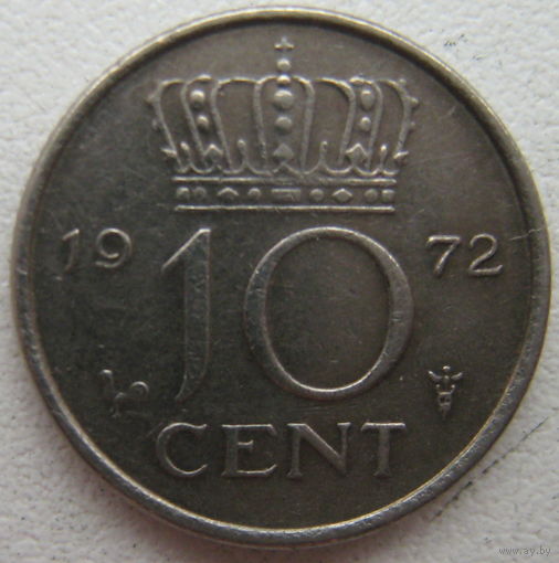 Нидерланды 10 центов 1972 г. (g)