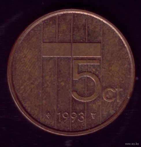5 центов 1993 год Нидерланды