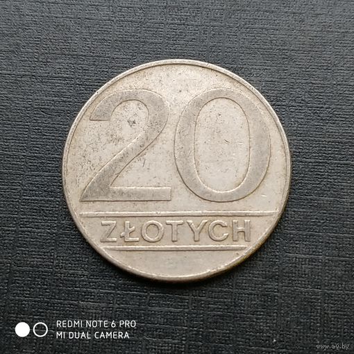 20 злотых 1989 г. Польша.