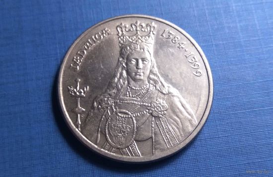 100 злотых 1988. Польша. Королева Ядвига. AU!