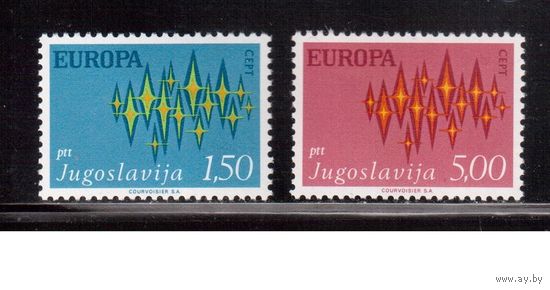Югославия-1972(Мих.1457-1458) ** , Европа (полная серия)