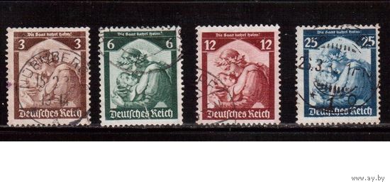 Германия-1935,(Мих.565-568)   гаш.  , Возвращение СААРа(1)