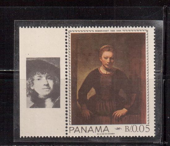 Панама-1967,(Мих.998)  **   ,  Искусство, Живопись,Рембрандт