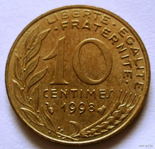 10 сантимов 1998 Франция