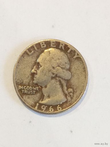 США 25 центов 1966 года .