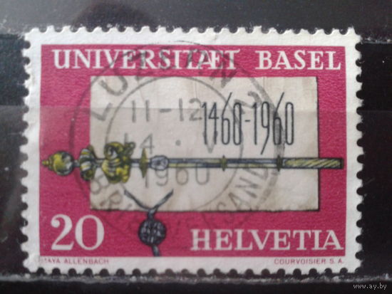 Швейцария 1960 500 лет университету в Базеле