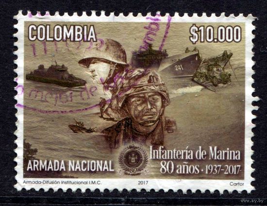 Колумбия 2017. 10 000 песо (Морская пехота - 80 лет)