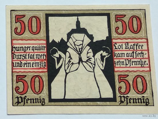 Германия, Нотгельд Naumburg 50 Пфеннигов 1920 --193