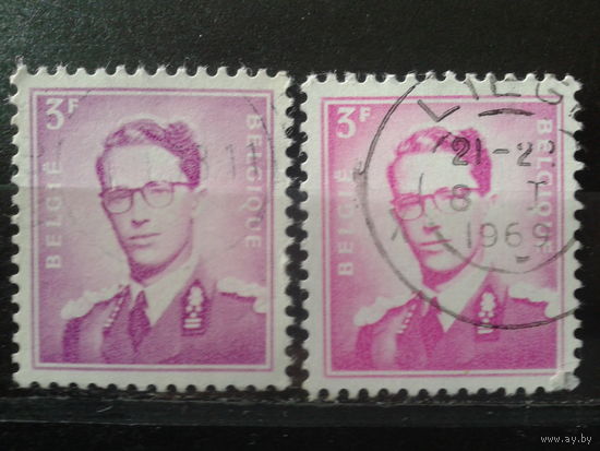 Бельгия 1958 Король Болдуин  3 франка Оттенки цвета