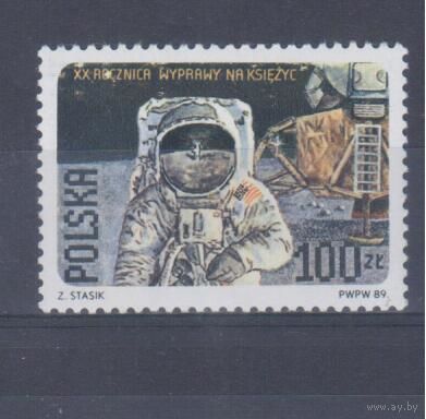 [2038] Польша 1989. Космос США. Одиночный выпуск. MNH